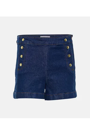 Frame High-Rise Jeansshorts Sailor