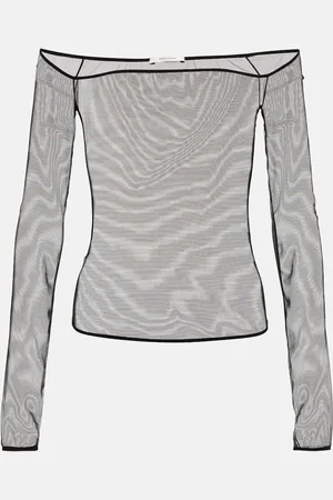 Nensi Dojaka Off-Shoulder Longsleeve aus Mesh