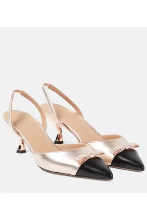 MALONE SOULIERS Slingback-Pumps Bernadette aus Metallic-Leder