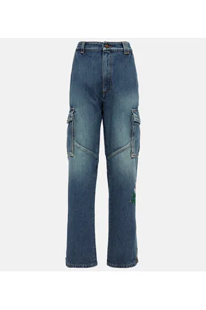 Alessandra Rich Verzierte Flared Jeans