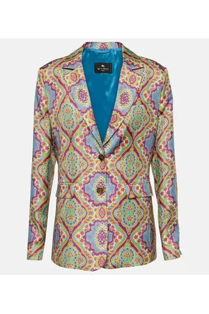 Etro Bedruckter Blazer aus Seide