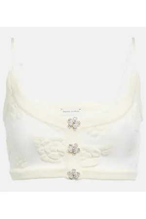 MAGDA BUTRYM Cropped-Top aus einem Wollgemisch