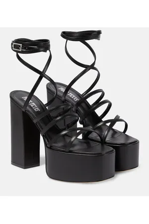 PARIS TEXAS Plateausandalen Evita aus Leder