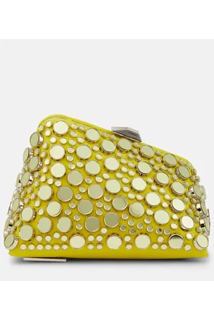 The Attico Verzierte Clutch Midnight Mini aus Leder