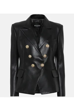 Balmain Blazer aus Leder