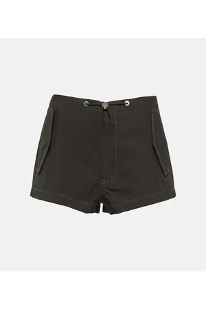 DION LEE High-Rise Shorts aus einem Baumwollgemisch