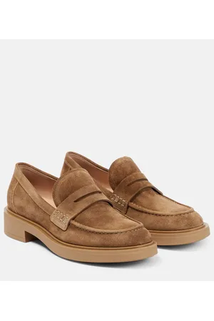 Gianvito Rossi Loafers Harris aus Veloursleder