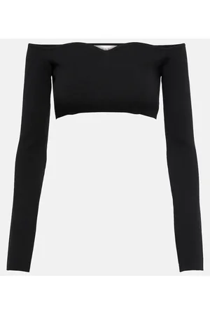 Nina Ricci Cropped-Top aus einem Wollgemisch