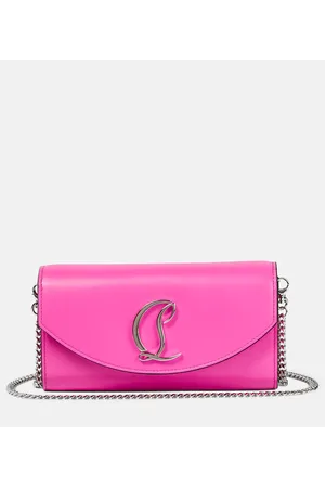 Christian Louboutin Portemonnaie mit Kettenriemen aus Leder