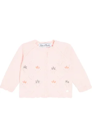 Tartine Et Chocolat Baby Cardigan aus einem Wollgemisch