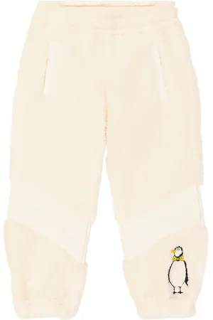Mini Rodini Bestickte Hose aus Fleece