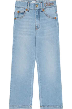 Chloé Chloé Kids Bestickte Jeans