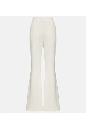 Balmain High-Rise-Schlaghose aus Crêpe