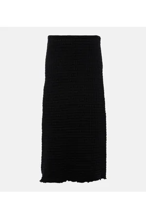 Jil Sander Midirock aus Baumwoll-Bouclé