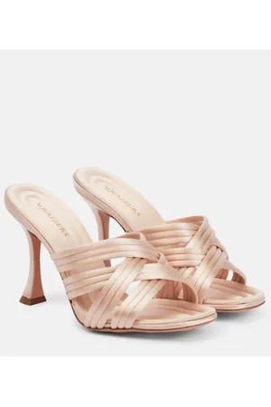 Aquazzura Pantoletten Oahu 95 aus Satin