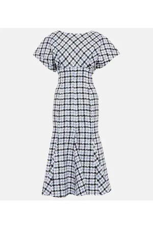 Carolina Herrera Midikleid aus Tweed