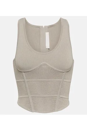 DION LEE Bustier-Top aus Rippstrick