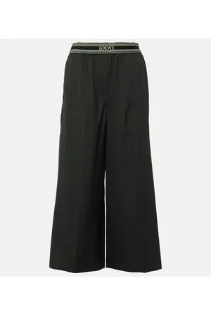 Loewe Weite Hose aus Wolle