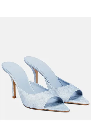 Gia Borghini Pantoletten Perni 04 Uni aus Denim