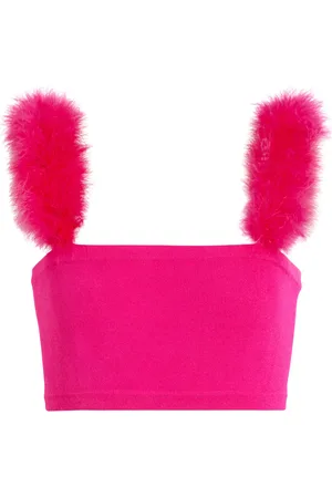 MAGDA BUTRYM Verziertes Cropped-Top aus Strick