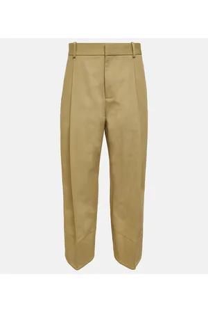 Bottega Veneta Gerade Hose aus Baumwoll-Twill