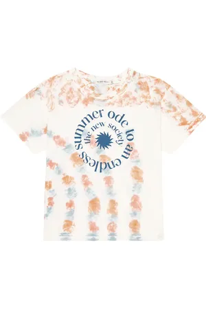 The New Society Bedrucktes T-Shirt aus Baumwolle