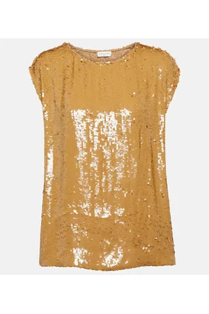 DRIES VAN NOTEN Top mit Pailletten