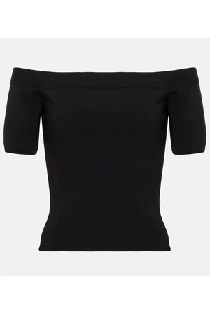 Alexander McQueen Off-Shoulder-Top aus Jersey