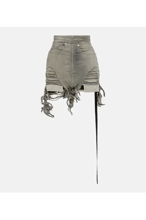 Rick Owens DRKSHDW High-Rise-Jeansshorts