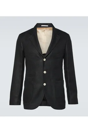 Brunello Cucinelli Blazer aus Leinen, Wolle und Seide