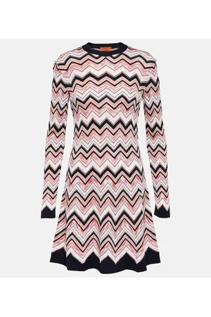 Missoni Minikleid aus Häkelstrick