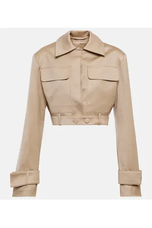 AYA MUSE Cropped-Jacke aus einem Wollgemisch