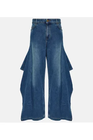 Burberry High-Rise Wide-Leg Jeans