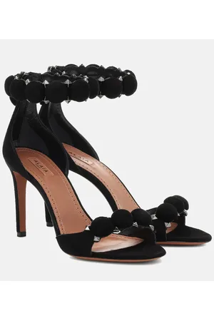 Alaïa Alaïa Sandalen La Bombe 90 aus Veloursleder