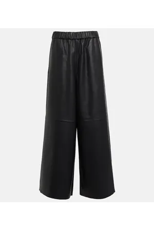 The Frankie Shop Weite Hose Sydney aus Leder