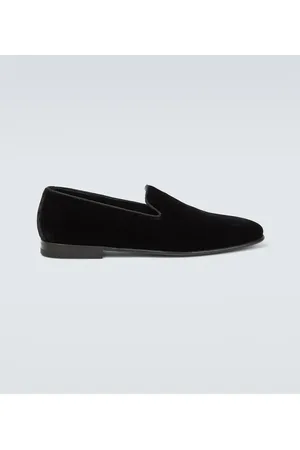 Manolo Blahnik Slip-Ons Mario aus Samt
