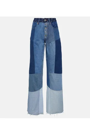 Marine Serre Wide-Leg Jeans