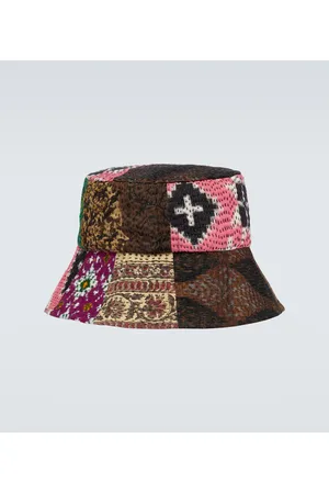 DRIES VAN NOTEN Fischerhut im Patchwork-Stil