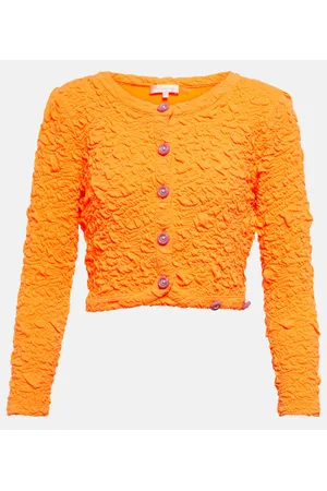 LOVESHACKFANCY Cropped-Cardigan Senina aus Jersey