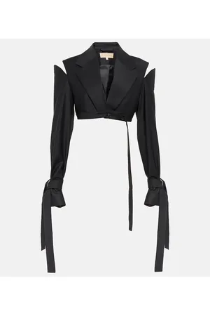 AYA MUSE Cropped-Blazer Xylo aus einem Wollgemisch