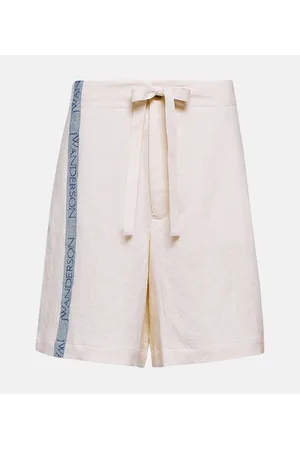J.W.Anderson High-Rise Shorts aus Baumwolle und Leinen