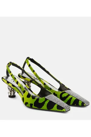 Tom Ford Verzierte Slingback-Pumps aus Samt