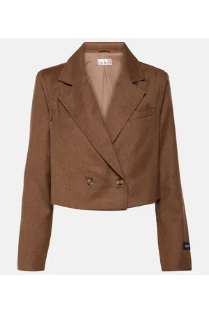 AG Jeans X EmRata Cropped-Blazer Berlin aus Wolle