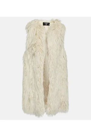 Balmain Weste aus Faux Fur