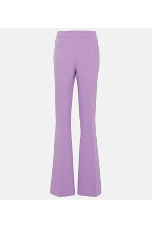 Safiyaa High-Rise-Hose Alexa aus Crêpe
