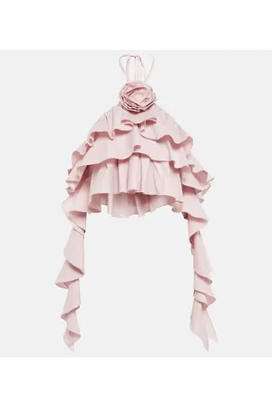 BLUMARINE Cropped-Top aus einem Baumwollgemisch