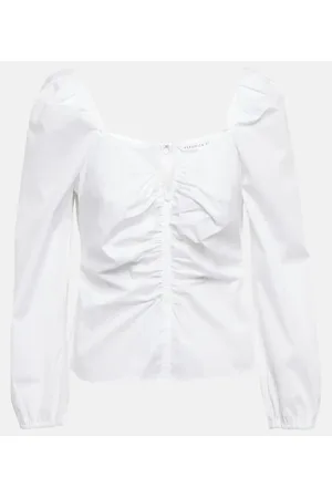 VERONICA BEARD Top aus Baumwolle mit Puffärmeln