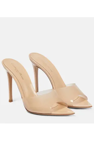 Gianvito Rossi Pantoletten Elle 105 mit Lackleder