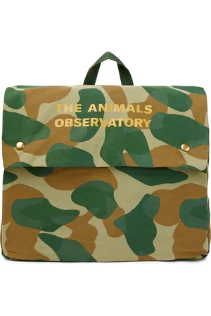 The Animals Observatory Bedruckter Rucksack aus Baumwoll-Twill