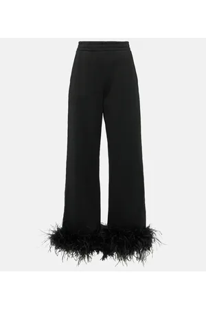 Prada Hose aus Baumwolle mit Federn